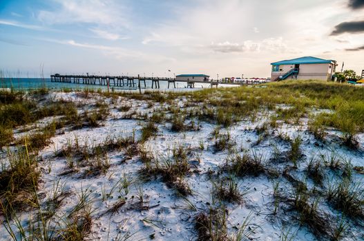 beach scenes at okaloosa island fishing and surfing pier