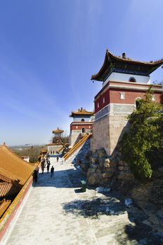 The backyard of the summer palace in Beijing China