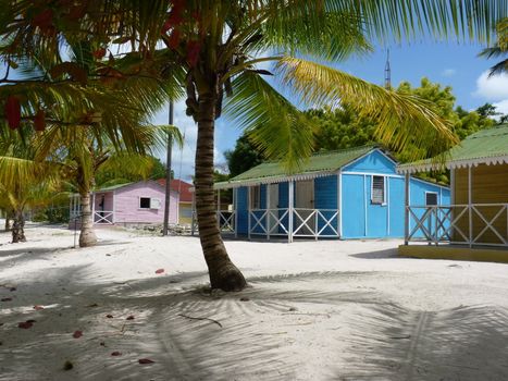 Typical village Mano Juan in Saona island, Dominican republic