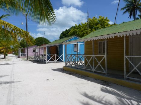 Typical village Mano Juan in Saona island, Dominican republic