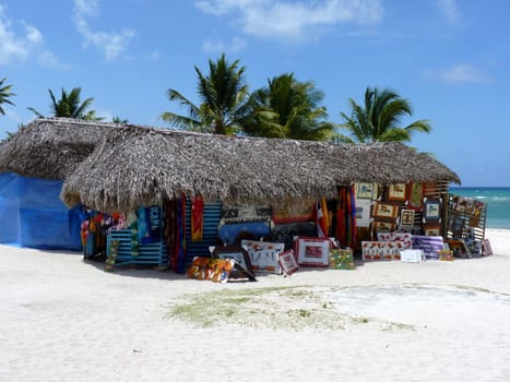 Typical village Mano Juan in Saona island, Dominican republic