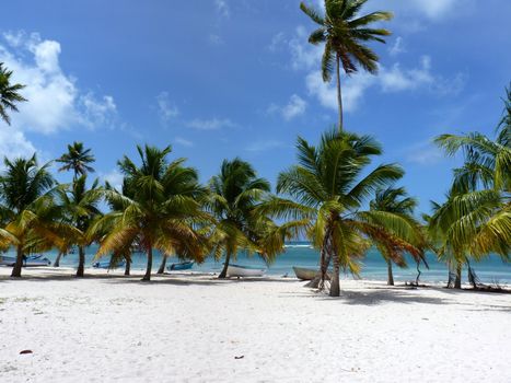 Typical village Mano Juan in Saona island, Dominican republic