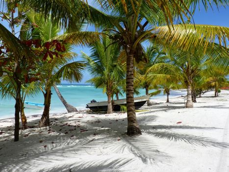 Typical village Mano Juan in Saona island, Dominican republic