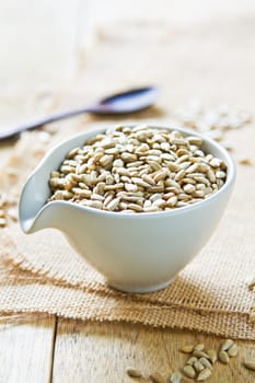 Sunflower seeds in a small bowl
