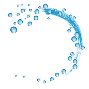 An image of a beautiful water drops circle