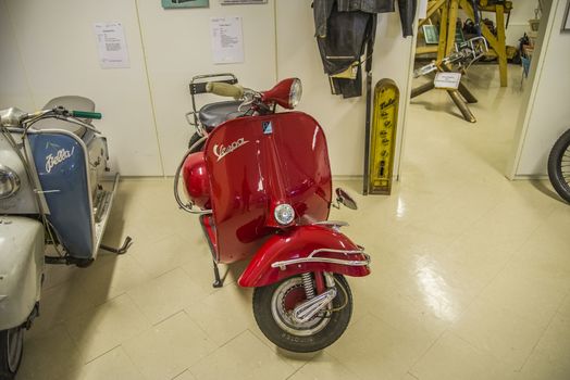 1956 Vespa Super S, 150cc, 2-stroke, 4.8 hp. All the pictures are shot on Ed's motorcycle and Motor Museum in Ed, Sweden. Interesting museum, which is worth a visit.