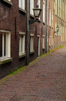 A Deserted Cobbled Backstreet In A European City