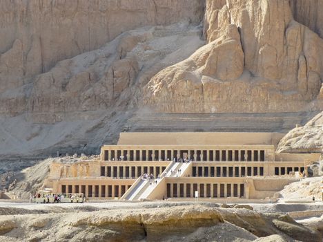 Ancient ruins of temple of Hatshepsut at Luxor in Egypt