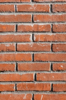 Background brickwork red horizontal close-up