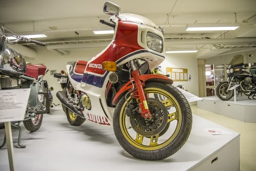 1988 Honda CB 1100 R, Japan. Engine: 1082cc, 4-cyl, four-stroke with double overlying cams, 115 hp. All the pictures are shot on Ed's motorcycle and Motor Museum in Ed, Sweden. Interesting museum, which is worth a visit.