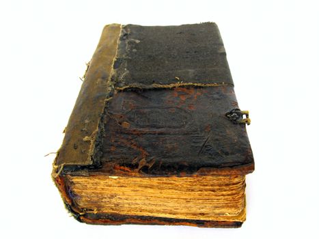 old book isolated on the white background