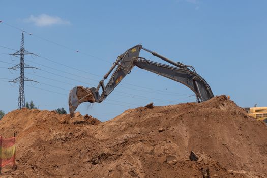 Laying of new high-speed roads in Israel.