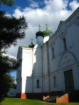 image of nice rural church in summer