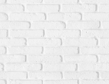 White brick wall texture with blank copy space. High quality seamless background.