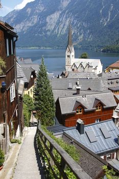 Austria : view on the small historical village