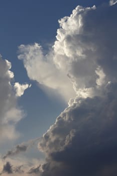 The dark clouds just before the storm