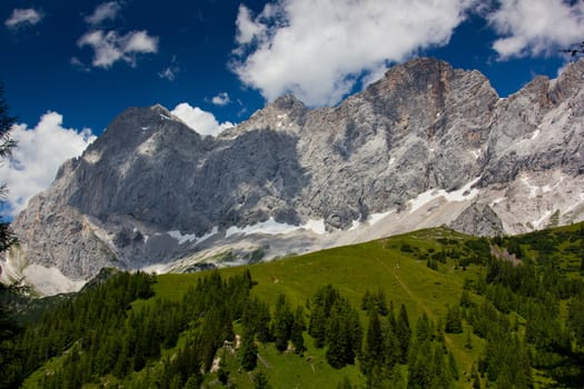 Large panorama of the mountains