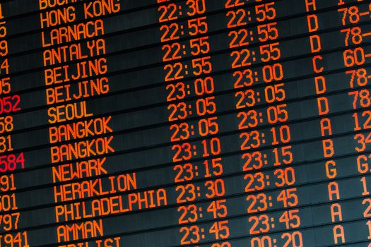 Your travel starts here: departures flights information schedule in international airport