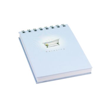 Spiral notepad paper isolate on white background