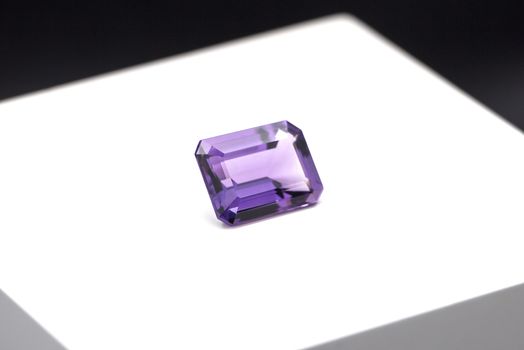 Amethyst on a white background