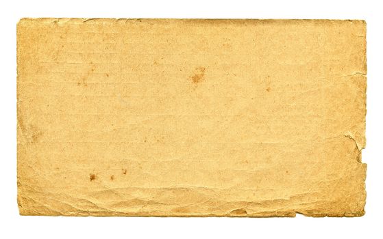 Old paper Isolated on the white