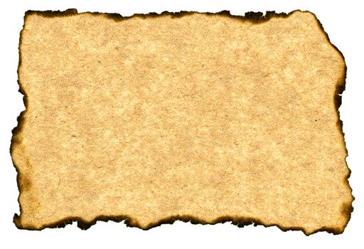 old parchment paper with burned edges