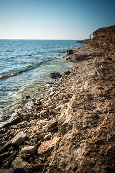 view of sea cost with rocks