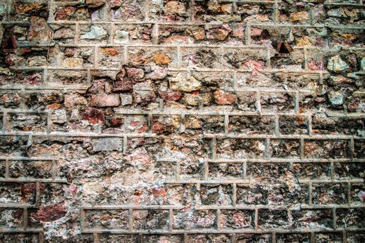 textured background with bricks and old wall