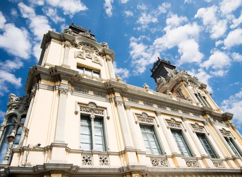 Maritime Station building in Barcelona against the sky