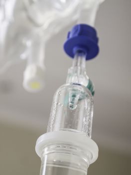close up of an infusion in a hospital