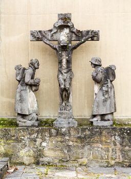 War memorial in small Bavarian village of Castell in Germany remembering lost villagers in second world war