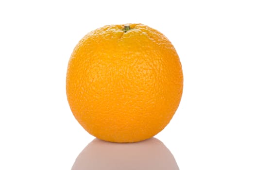 Orange fruit isolated on white background close up.