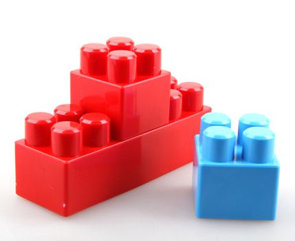 Plastic building blocks.