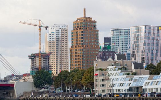 City views Rotterdam, Nideranda, September 28, 2012. The population of the city of 617 347 inhabitants , it is second for number of inhabitants city in Netherlands