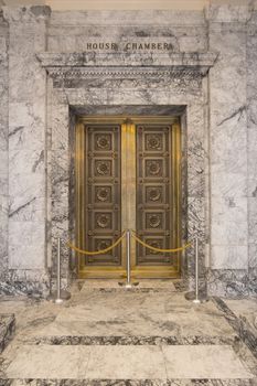 Washington State Capitol Building House Chamber Bronze Doors in Olympia