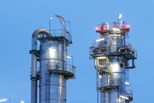 Chemical plant structure on twiliight time 
