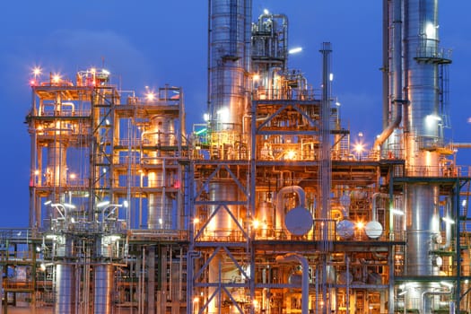 Chemical plant structure on twiliight time 