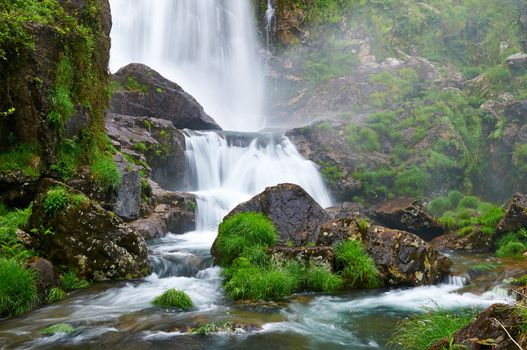 Belelle River Waterfall, Neda, A Coruña, Spain