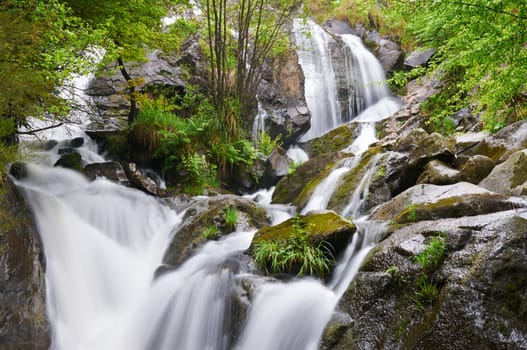Belelle River Waterfall, Neda, A Coruña, Spain