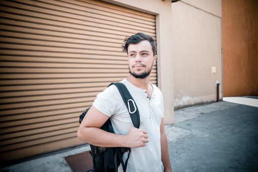 young stylish man in the city