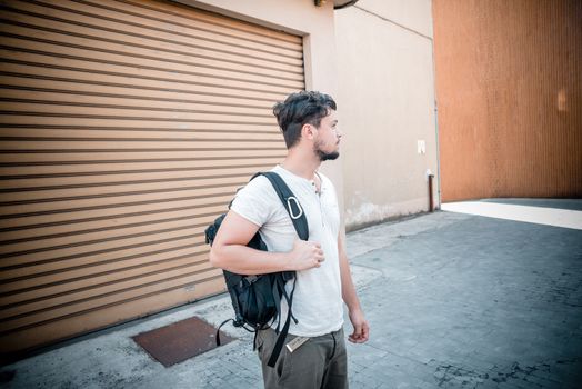 young stylish man in the city