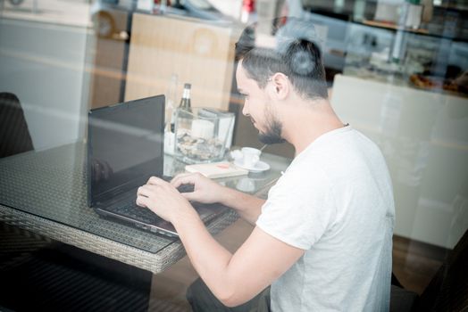 young stylish man in a bar