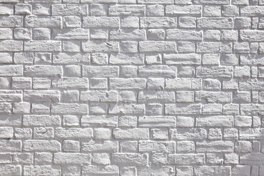 Old white brick wall fragment