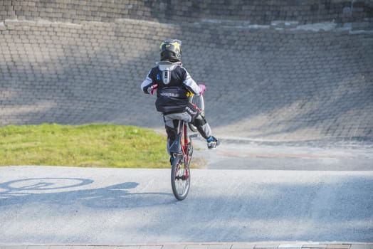 My grandson is an active BMX cyclist, the pictures are shot in Aremark Municipality, Norway where the Bmx track is.