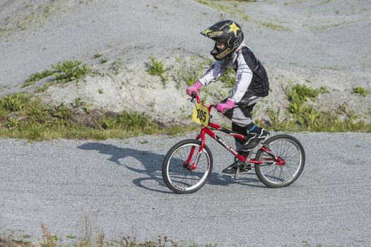 My grandson is an active BMX cyclist, the pictures are shot in Aremark Municipality, Norway where the Bmx track is.
