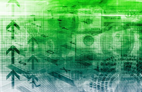 A Finance Spreadsheet Tech Graph Art Background
