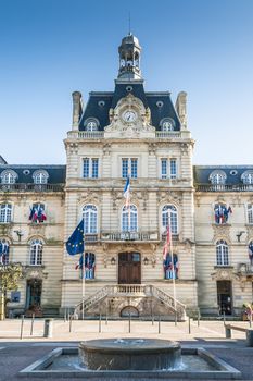 Townhall "Hotel de Ville" of the town Coutances in Haute Normandy, France