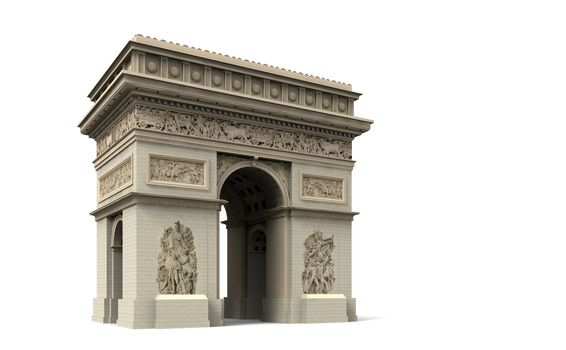 The Arc de Triomphe is a monument built from 1806 to 1836 on the Place Charles de Gaulle in Paris.