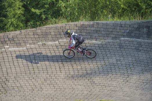 My grandson is an active BMX cyclist, the pictures are shot in Aremark Municipality, Norway where the Bmx track is.