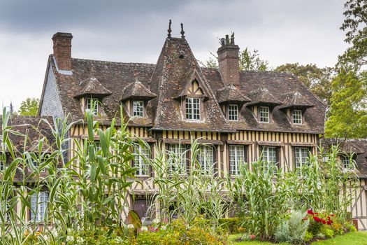 House where the composer Maurice Ravel had worked in Lyons la foret, Haute Normandy, France